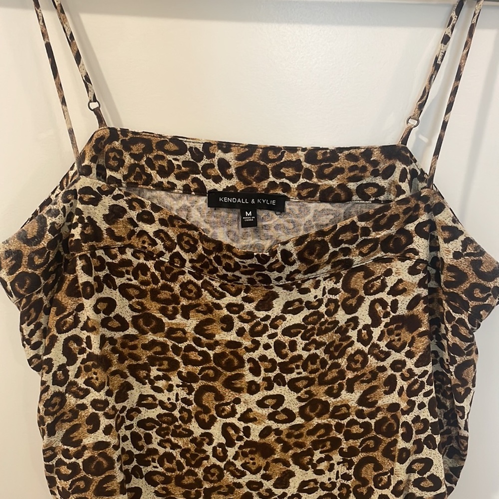 KENDALL & KYLIE CHEETAH TANK TOP